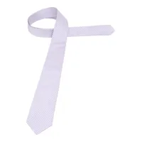 cravate blanc/lila rayé