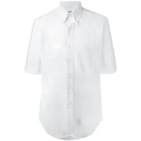 thom browne chemise à poche poitrine plaquée - blanc