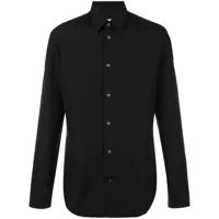 maison margiela chemise boutonnée - noir