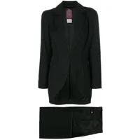 john galliano pre-owned veste et pantalon de tailleur - noir