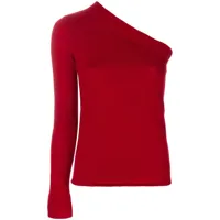 cashmere in love top asymétrique en cachemire - rouge