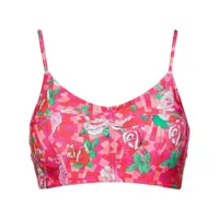 amir slama floral print bikini top - rose