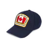 dsquared2 casquette à patch drapeau canadien - bleu