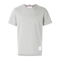 thom browne t-shirt à patch logo - gris