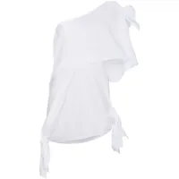 ambush robe courte asymétrique - blanc