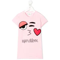 fendi kids fendilove t-shirt - rose