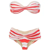 amir slama striped bikini - rouge