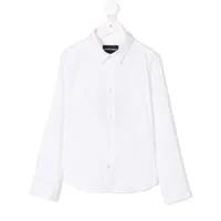 emporio armani kids chemise boutonnée - blanc