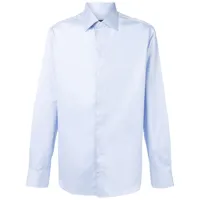 giorgio armani chemise à col pointu - bleu