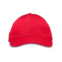 prada casquette à plaque logo - rouge