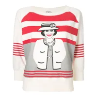 chanel pre-owned sweat mademoiselle - blanc