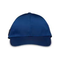 prada casquette à plaque logo - bleu