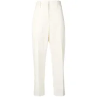 golden goose pantalon fuselé à taille haute - blanc