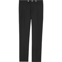 burberry pantalon de costume à fines rayures - noir
