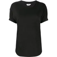 marant étoile slim-fit linen t-shirt - noir