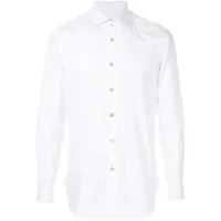 kiton chemise classique - blanc