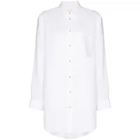 asceno chemise oversize en lin - blanc
