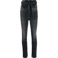 unravel project jean skinny à taille haute - noir