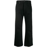 balenciaga pantalon droit crop - noir