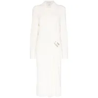 bottega veneta robe-chemise à design drapé - blanc
