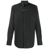 givenchy chemise à détail contrastant - noir