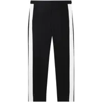 burberry pantalon de costume à rayures latérales - noir