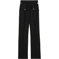 burberry pantalon de costume à détail de poche - noir