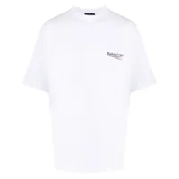 balenciaga t-shirt oversize à logo imprimé - blanc