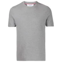 thom browne t-shirt à 4 bandes signature - gris