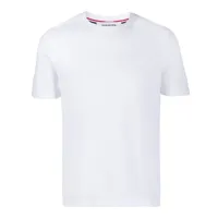 thom browne t-shirt à 4 bandes signature - blanc