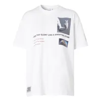 burberry t-shirt oversize imprimé - blanc