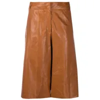 arma pantalon crop à taille haute - marron