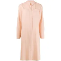 maison rabih kayrouz robe-chemise mi-longue à poches poitrines - rose