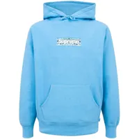 supreme hoodie à logo box bandana - bleu
