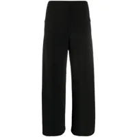 norma kamali pantalon ample crop - noir