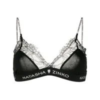 natasha zinko soutien-gorge à bonnets triangles - noir