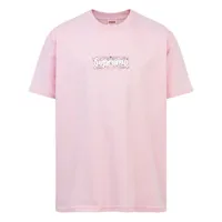 supreme t-shirt à logo imprimé - rose