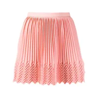 marco de vincenzo minijupe à design plissé - rose