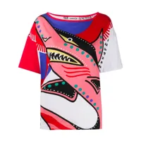 kansai yamamoto pre-owned t-shirt ample shark - rouge