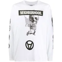 neighborhood t-shirt beyond reservation à logo imprimé - blanc