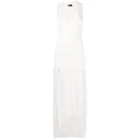 ann demeulemeester robe structurée à design superposé - blanc