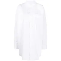 maison margiela chemise à coupe oversize - blanc