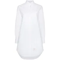 thom browne robe-chemise à rayures tricolore - blanc