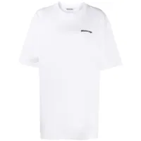 balenciaga t-shirt en coton à logo imprimé - blanc