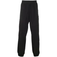 moncler grenoble pantalon de jogging à taille élastiquée - noir