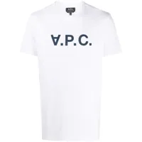 a.p.c. t-shirt à logo imprimé - blanc