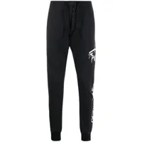 paul & shark pantalon de jogging à imprimé graphique - noir