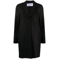 harris wharf london manteau à simple boutonnage - noir