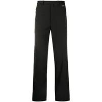 off-white pantalon de costume zippé - noir