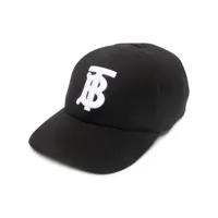 burberry casquette à logo brodé - noir